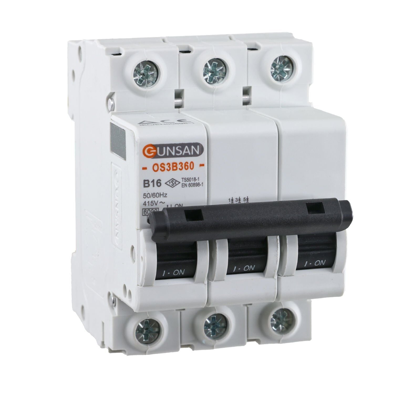 3x16A 6 kA B Tip Günsan Otomatik Sigorta