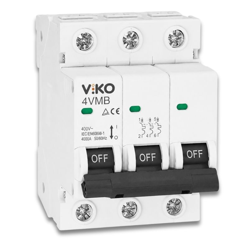 3x100A 10 kA C Tip Viko Otomatik Sigorta
