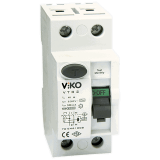 2x40A 6 kA 30mA AC Tip Viko Kaçak Akım Koruma Rölesi