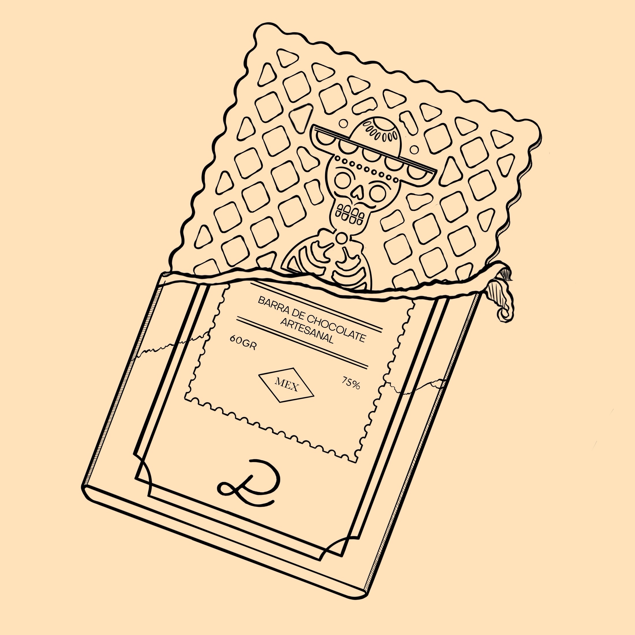 La Poste brand illustration — artwork by Ana Sofía Goyes