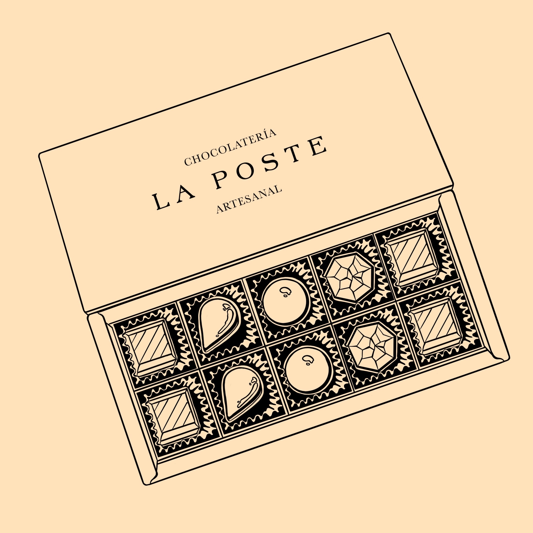 La Poste brand illustration — artwork by Ana Sofía Goyes
