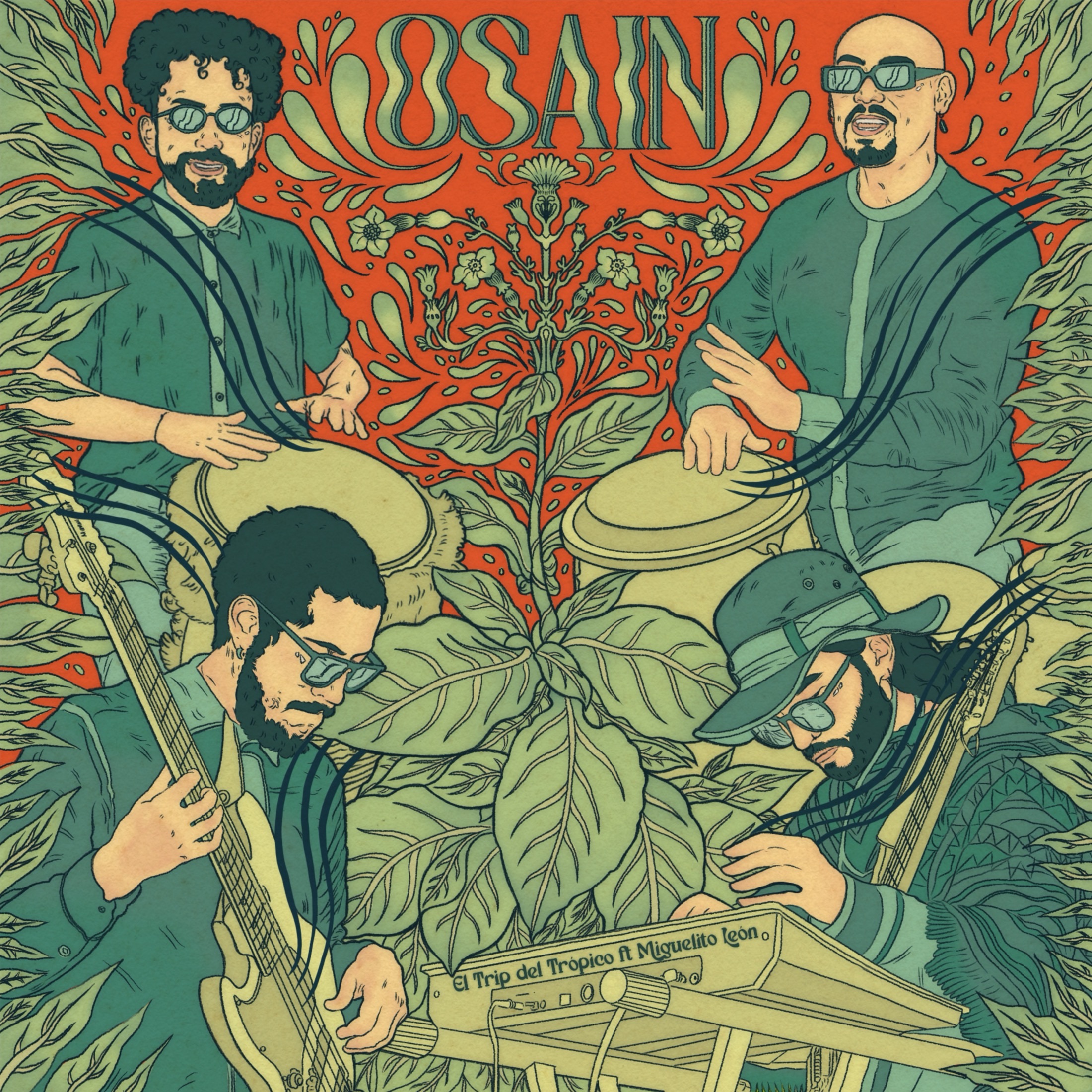 Osain album cover illustration — artwork by Ana Sofía Goyes