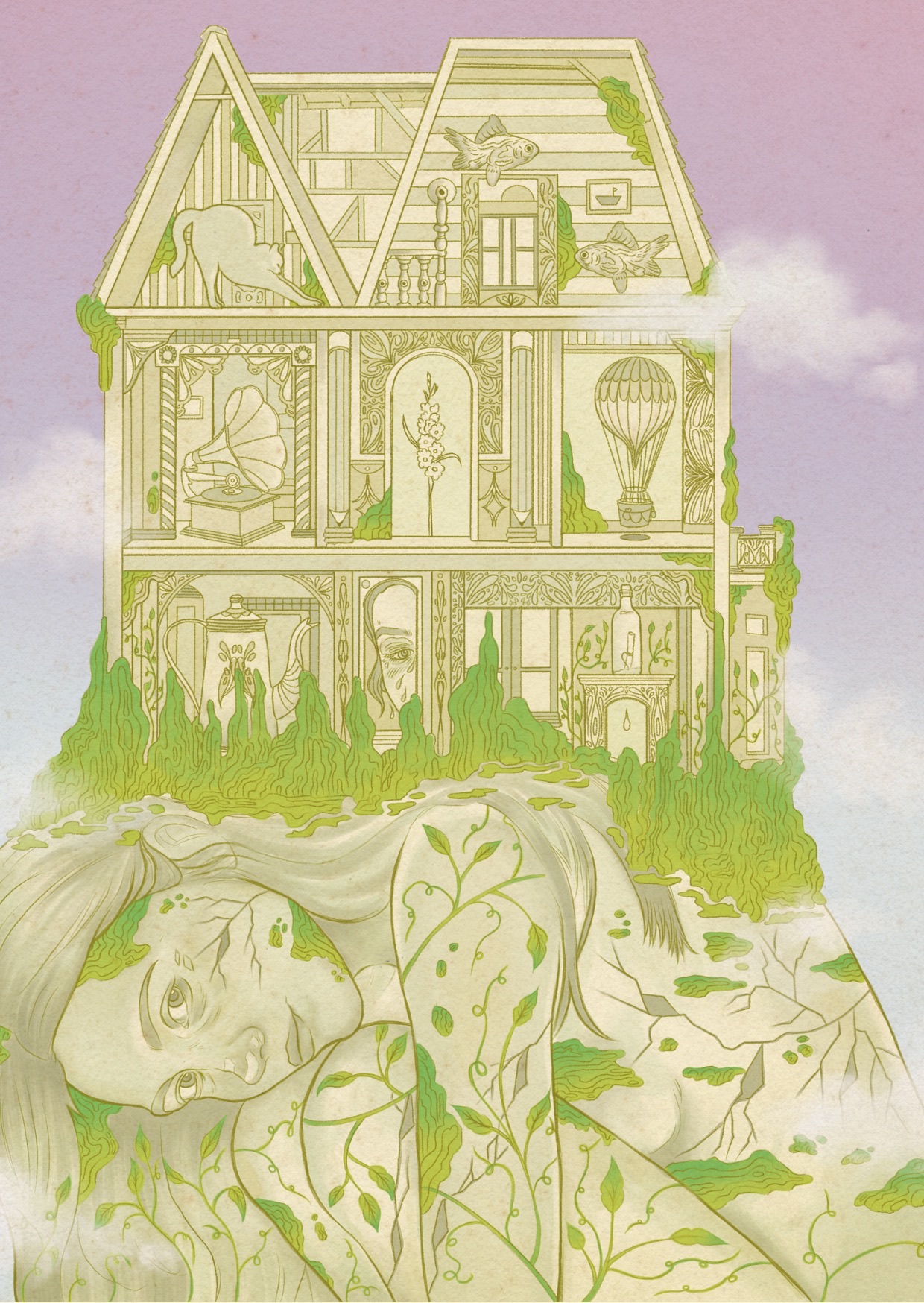 Refuge illustration — artwork by Ana Sofía Goyes
