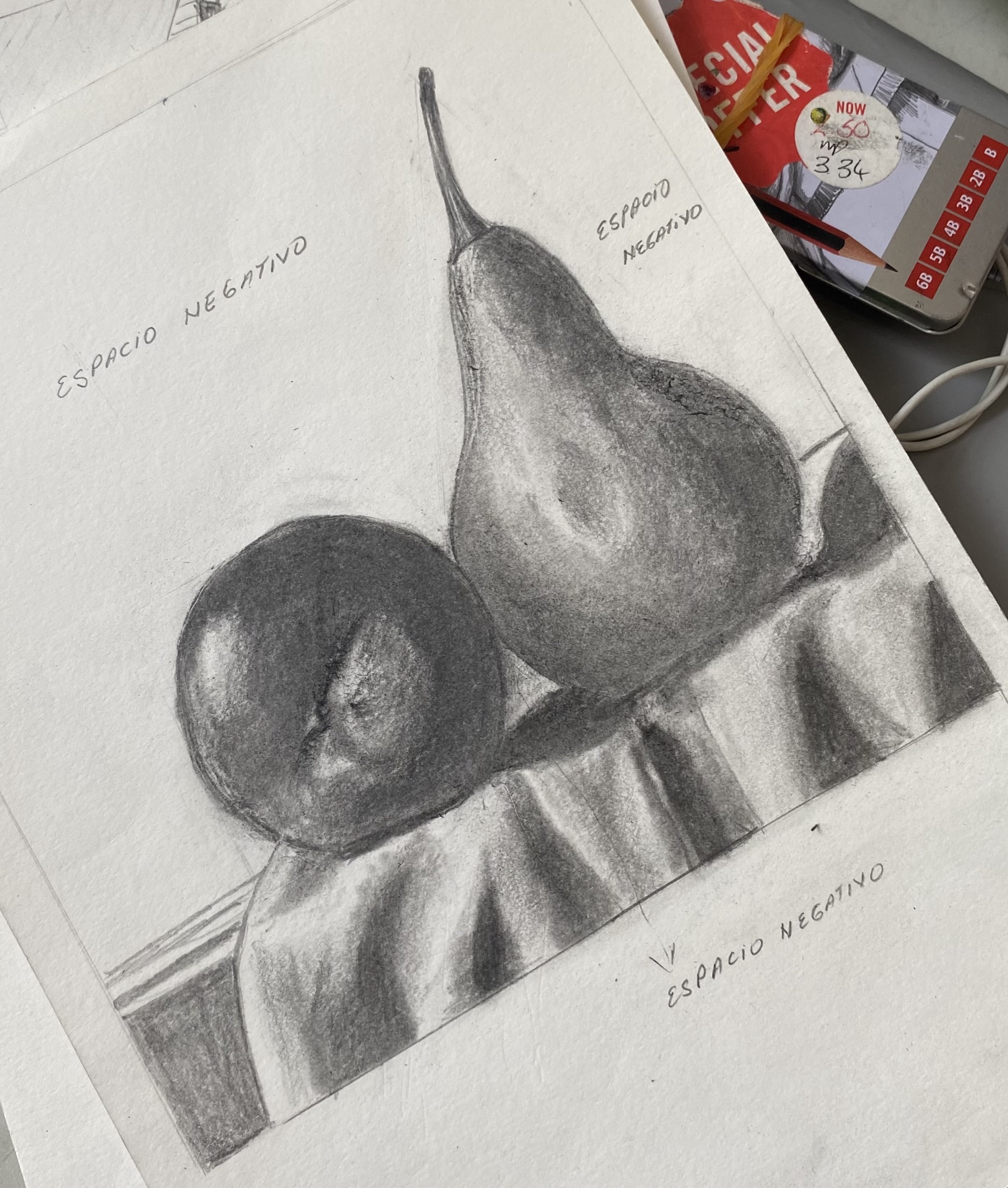 Graphite workshop — artwork by Ana Sofía Goyes