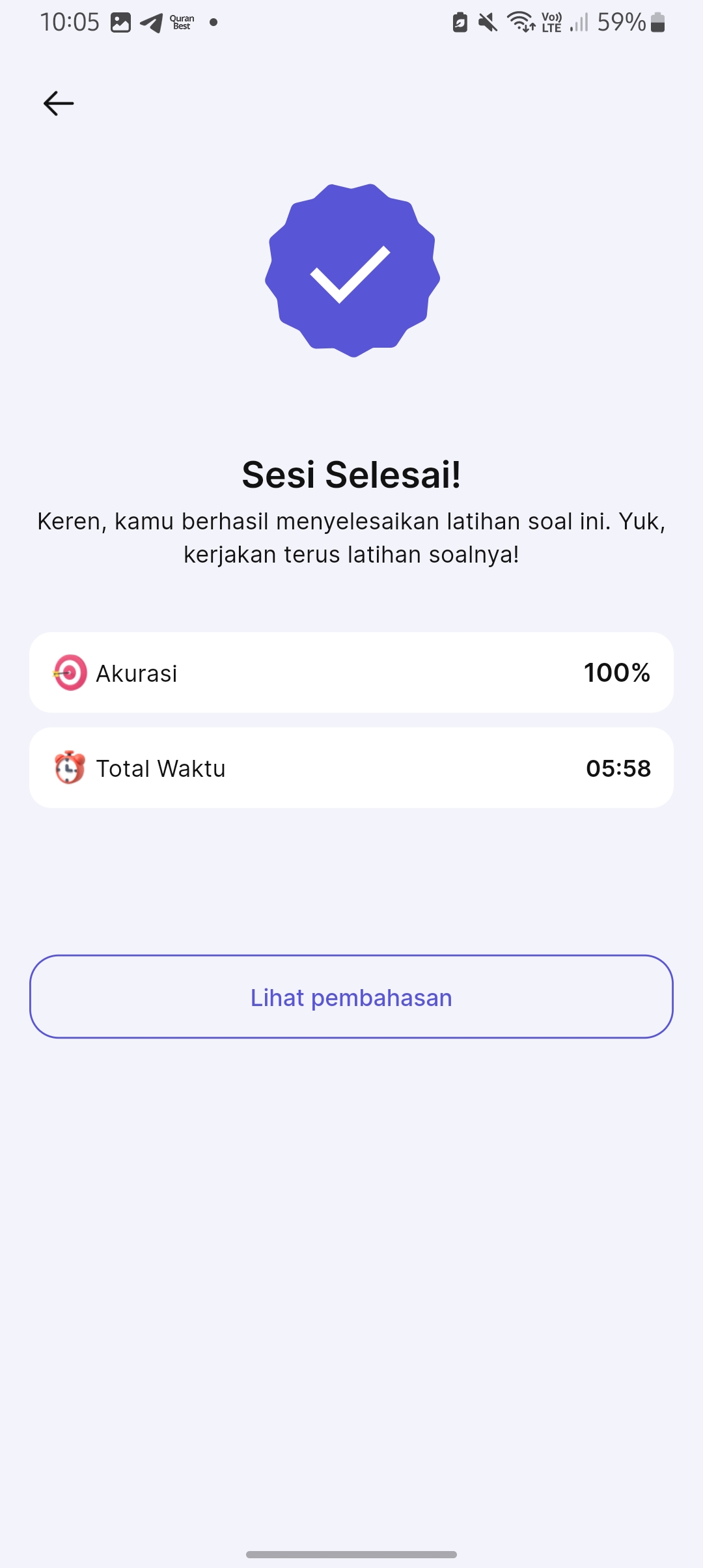 baru pertama kali dapet 100%, SENENG BGT WOY RASANYA