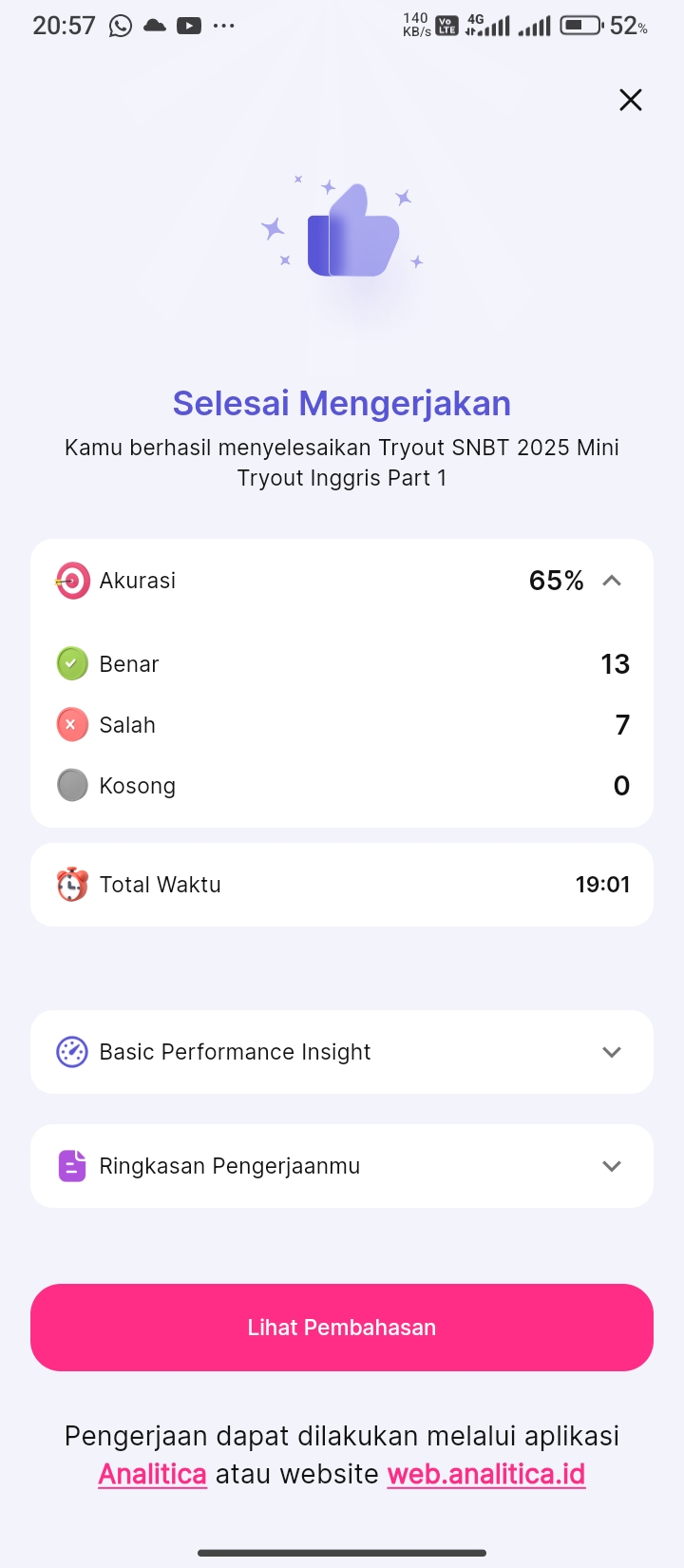 proud of me, walaupun blm betul 15+ tapi ak dah seneng banget karna biasanya lbe jelek