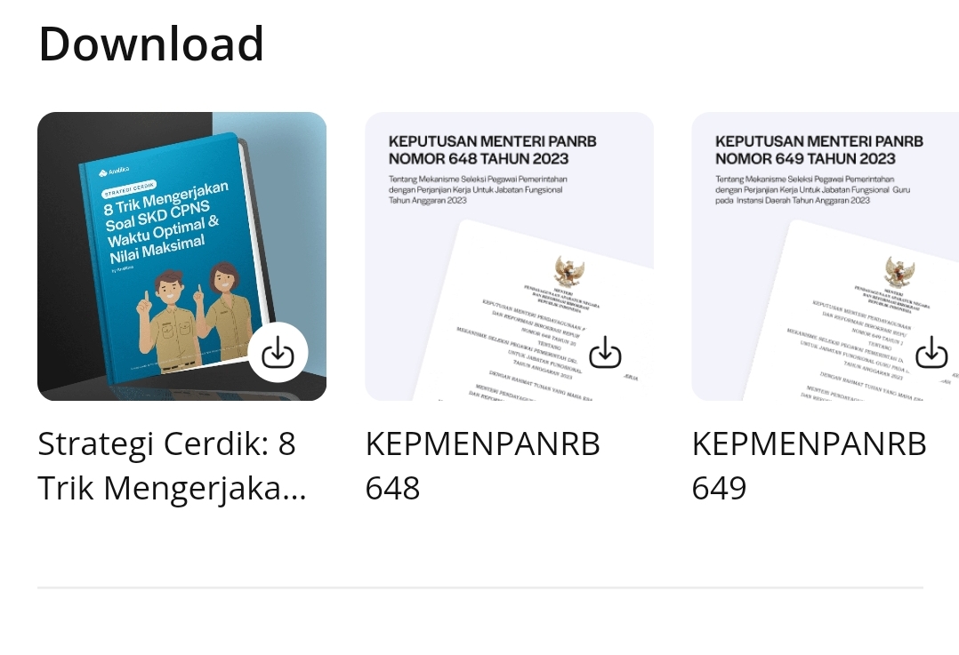 Makasih Analitica. ga repot2 lg nyari peraturan2 Cpns 2023 🙏🙏🙌