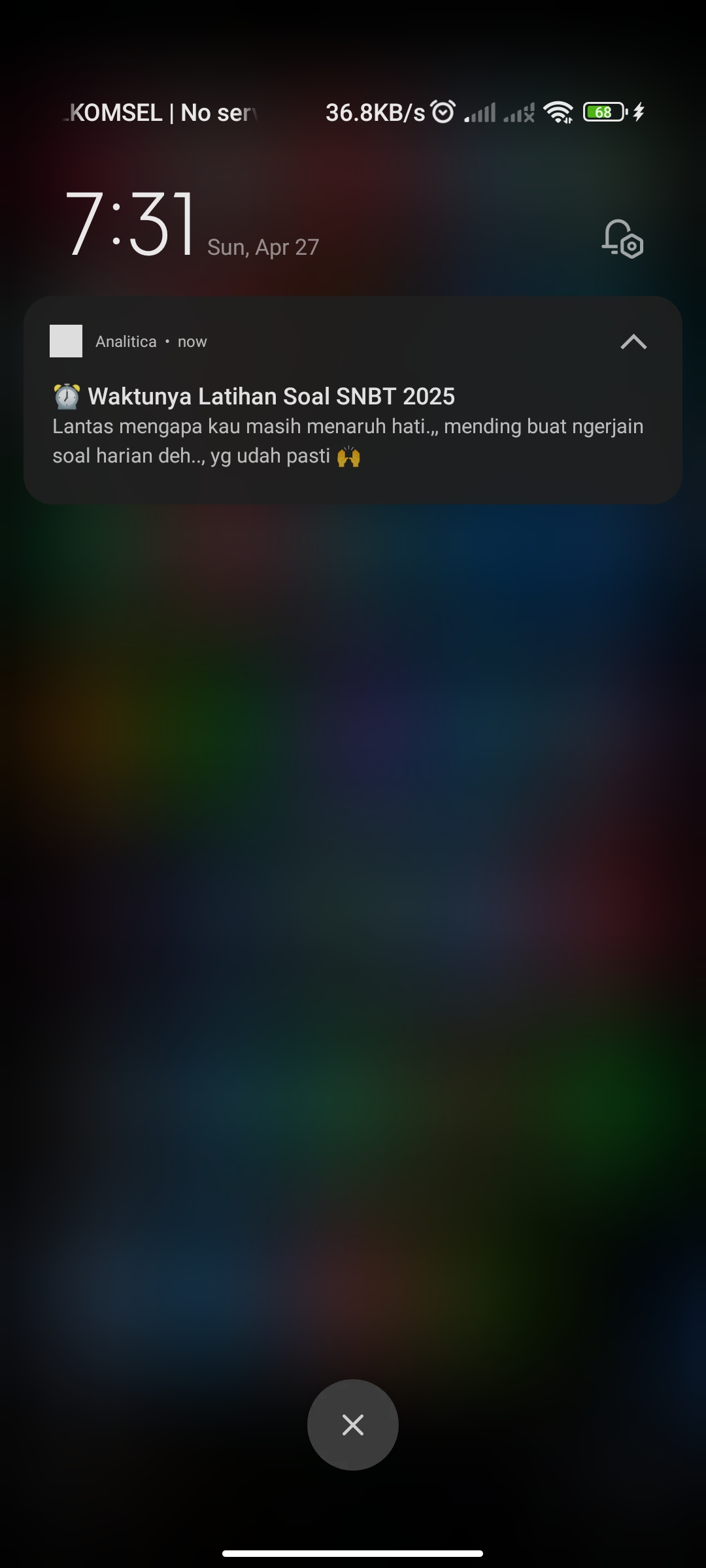 sudah min aku udah kelar utbk, makasihh minn udah nemenin😍😍🤩