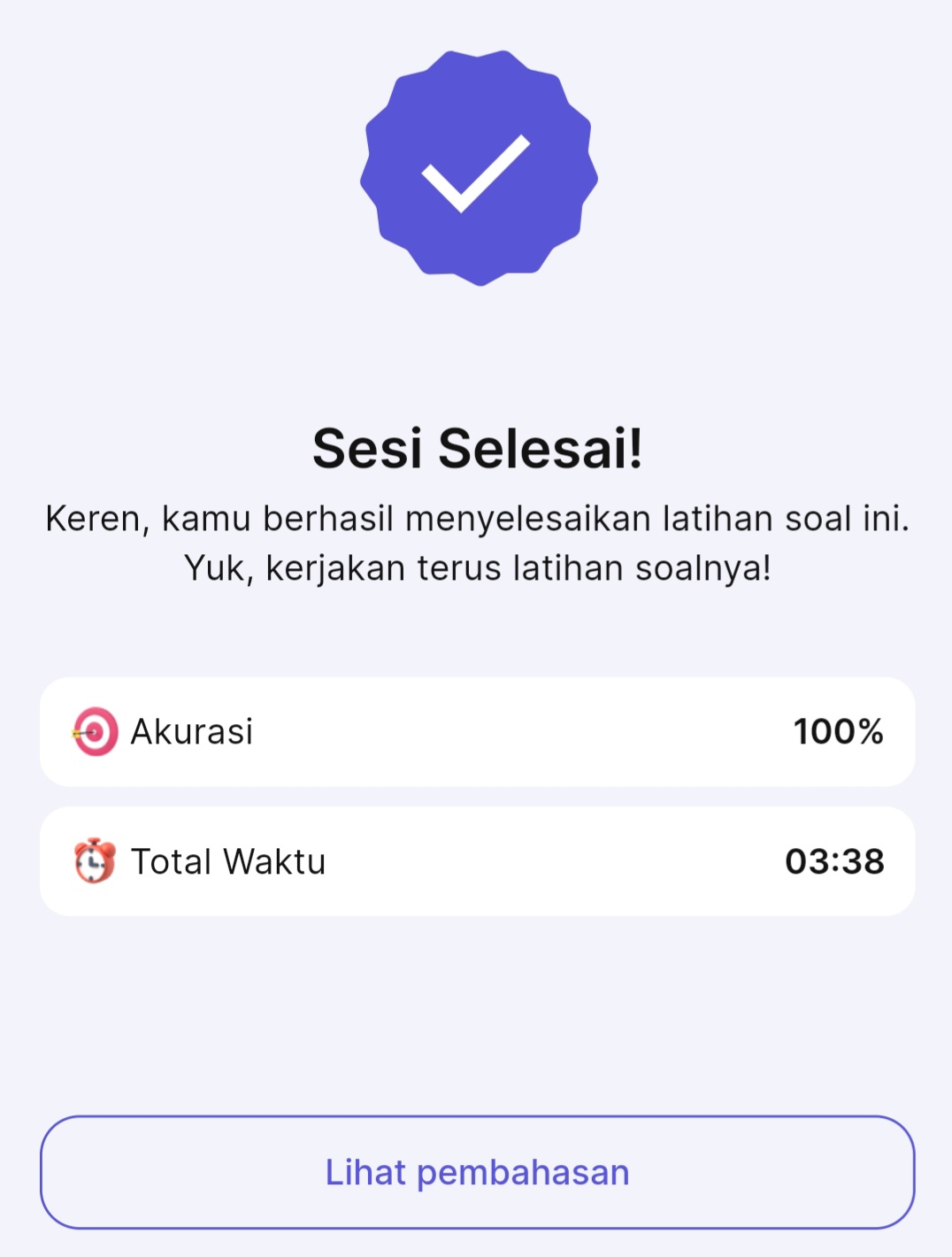 ternyataa hal sekecil ini ( 100% ) bisa bikin happy dan pengen terus ngerjain latsol 😍 ily…