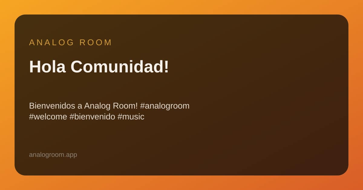 Room #bienvenido