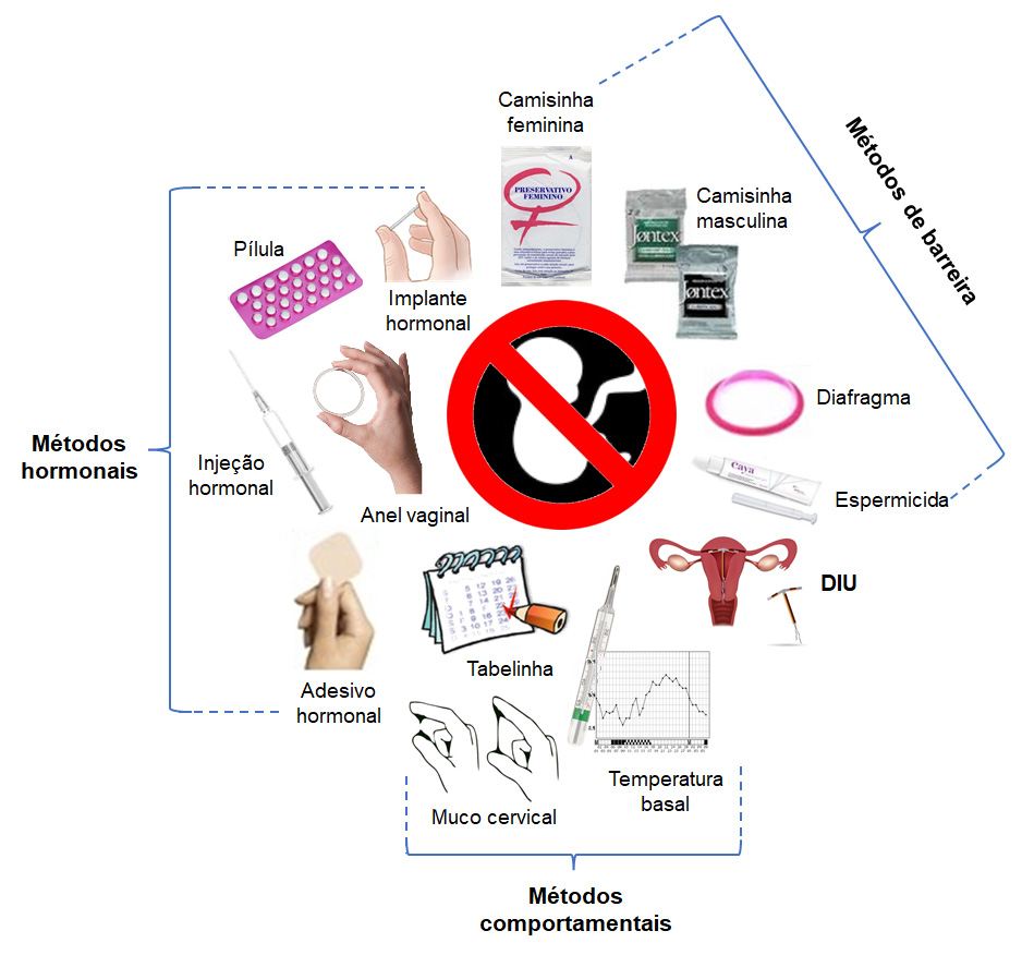 Métodos anticoncepcionais reversíveis.