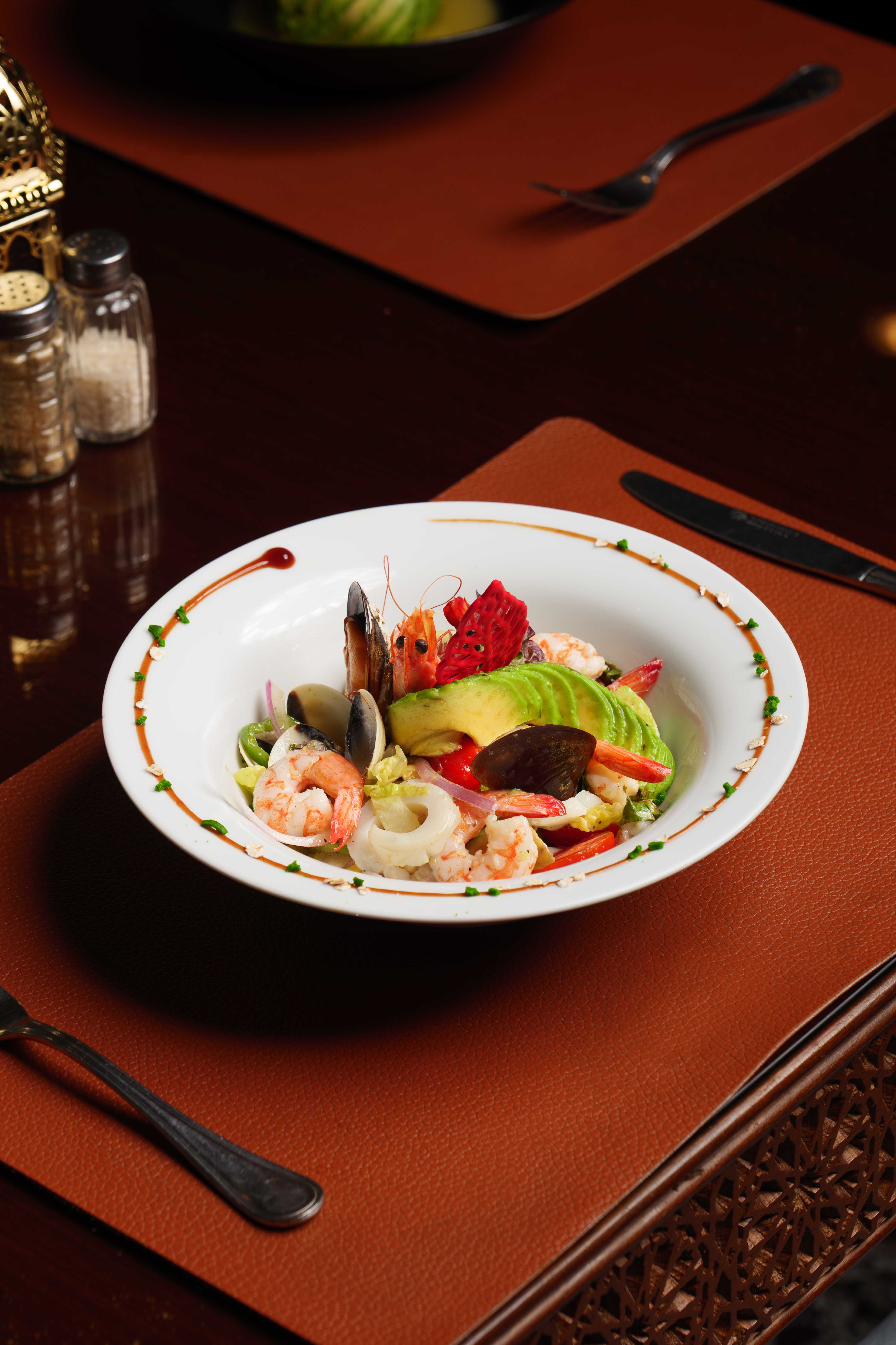 Representative Moroccan Salad at Anber Tanger