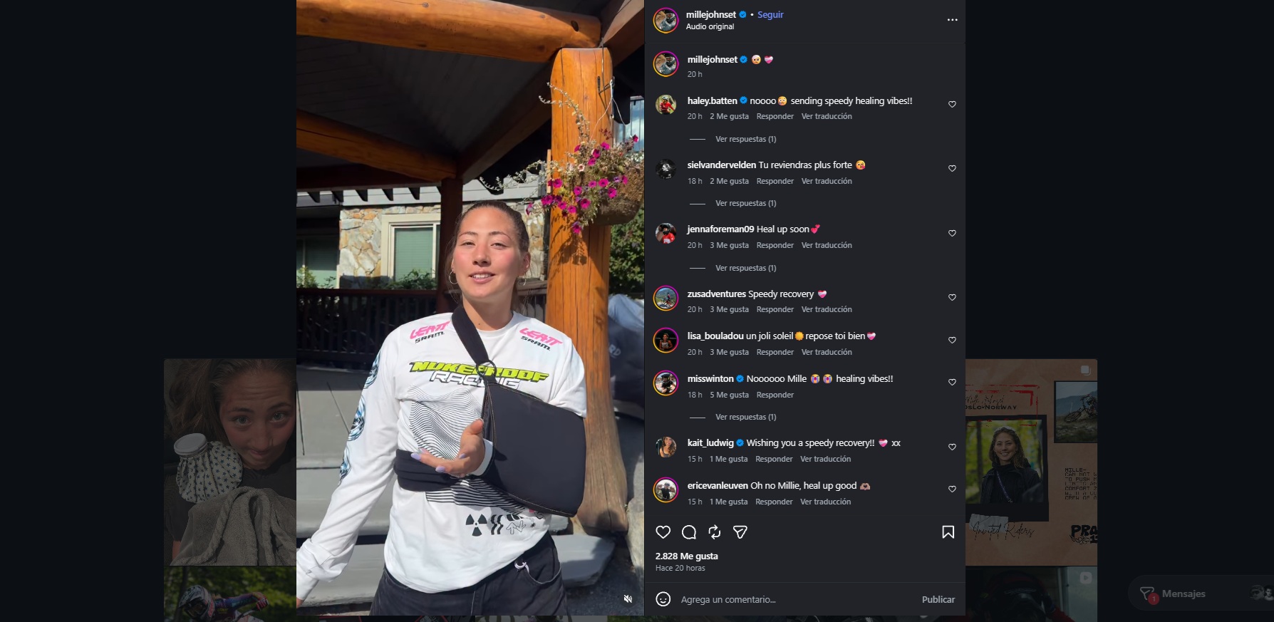 Mille Johnset se pierde el histórico debut de Whistler en el Mundial de Descenso por una lesión de hombro