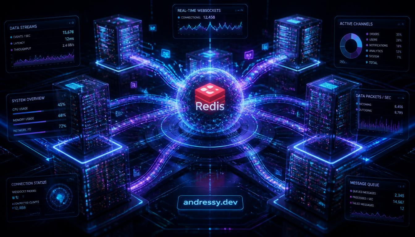 Portada de Más allá de HTTP: Arquitectura Event-Driven en Tiempo Real con Node.js y Redis
