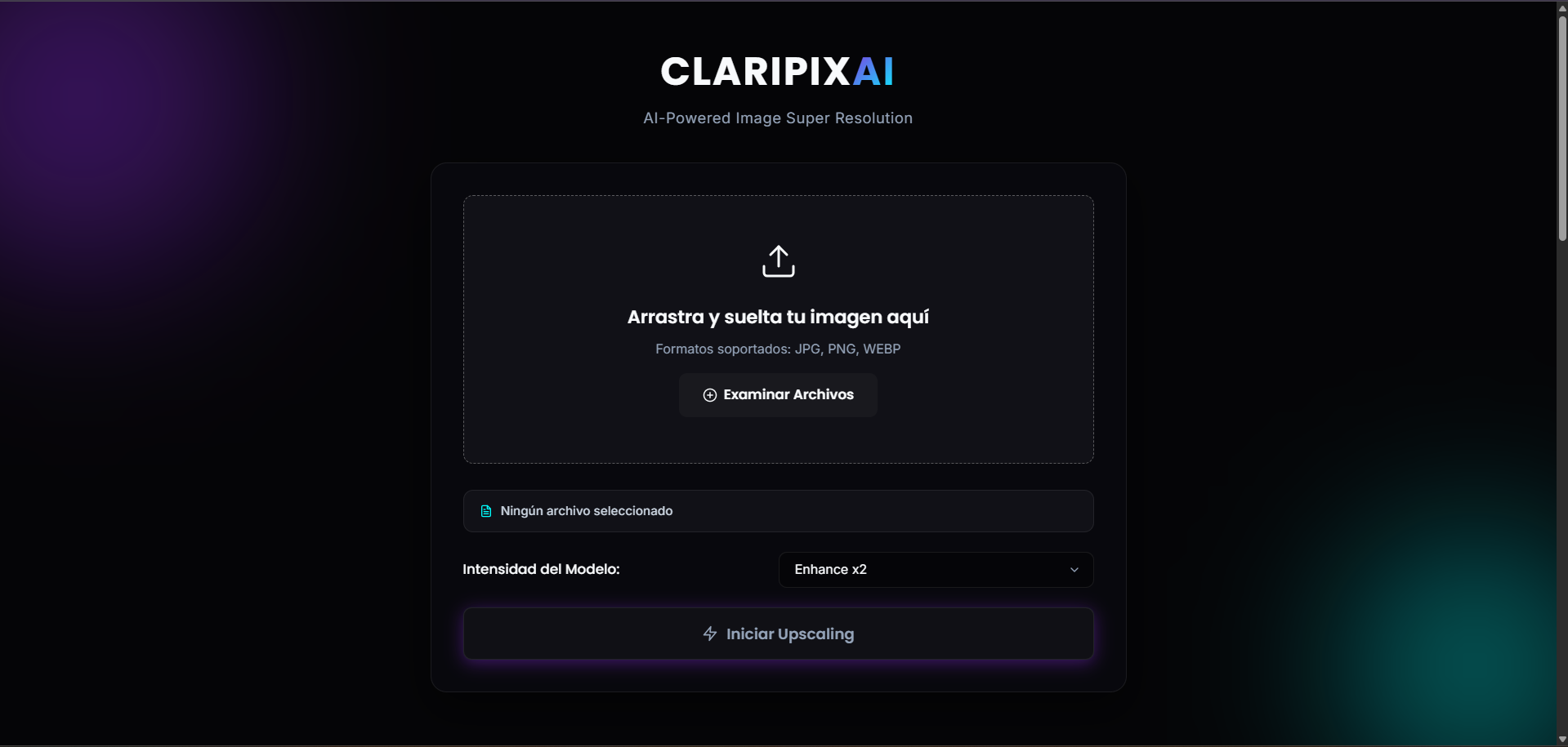 Portada de CLARIPIXAI - Super Resolución de Imágenes con IA