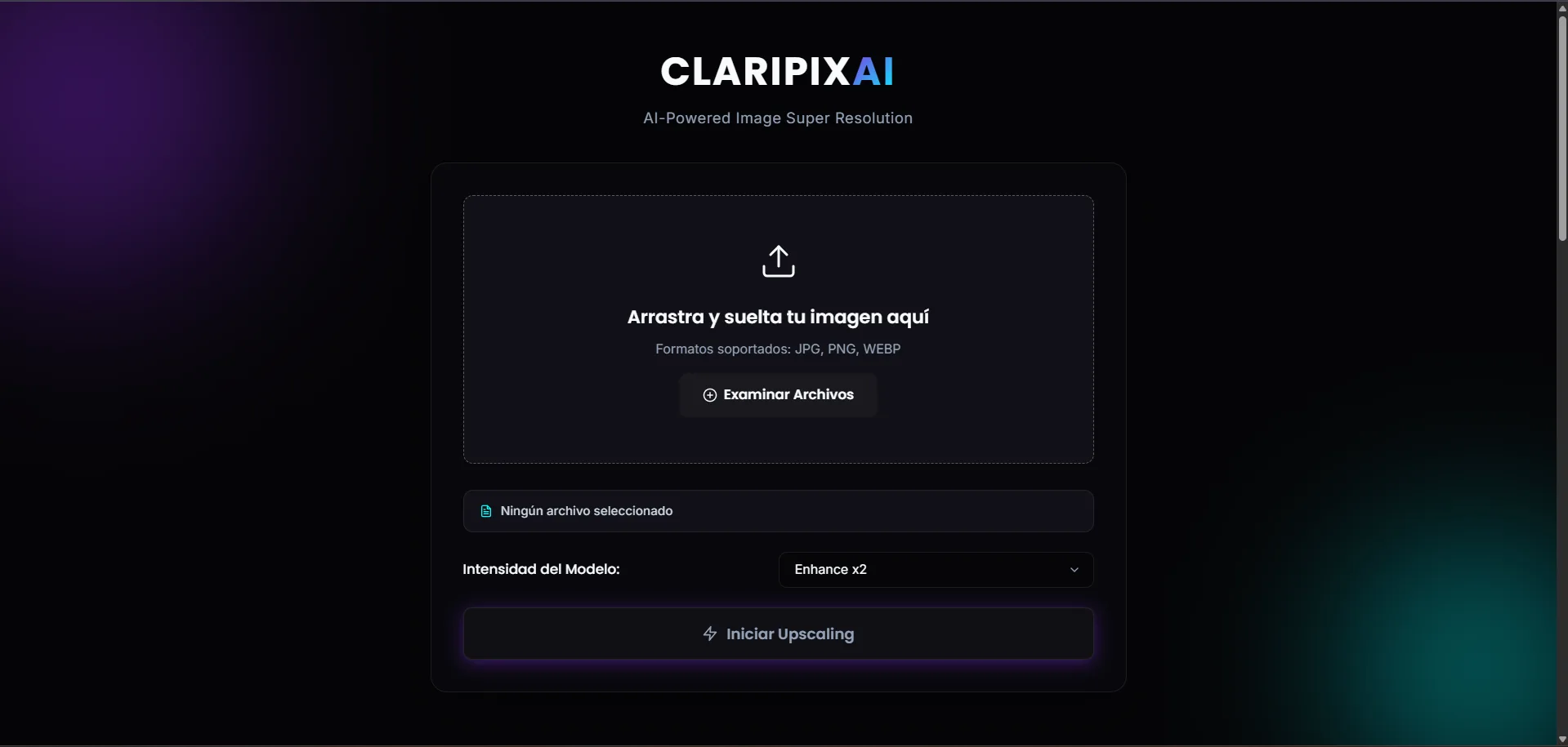 Portada de CLARIPIXAI - Super Resolución de Imágenes con IA