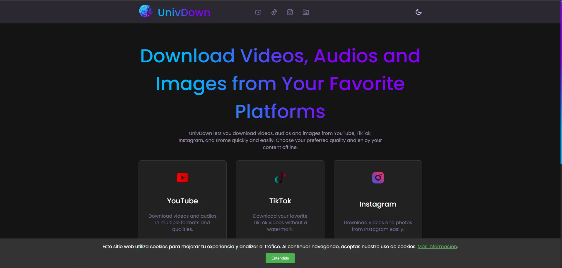 Portada completa de UnivDown