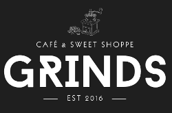 Grinds Cafe and Sweet Shoppe logo image