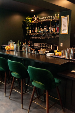 Emerald Cocktail Kitchen background image