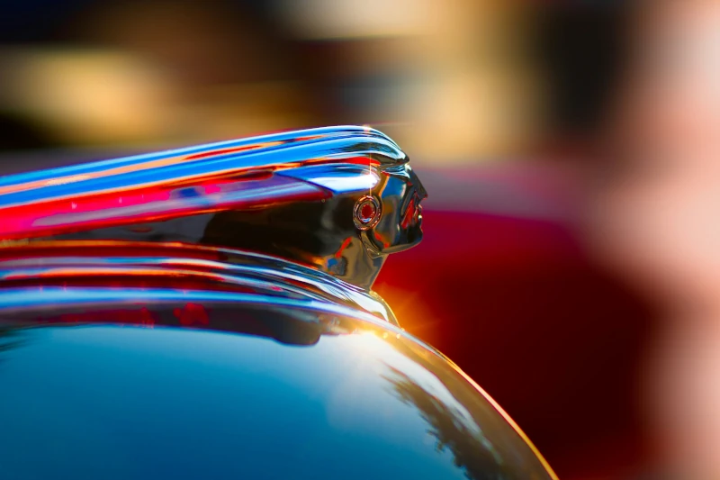 Art deco Pontiac Chieftain hood ornament