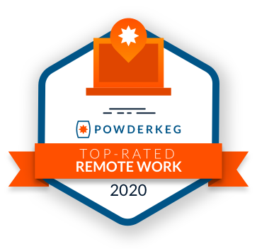 2020 Powderkeg Top-Rated Remote Work culture award