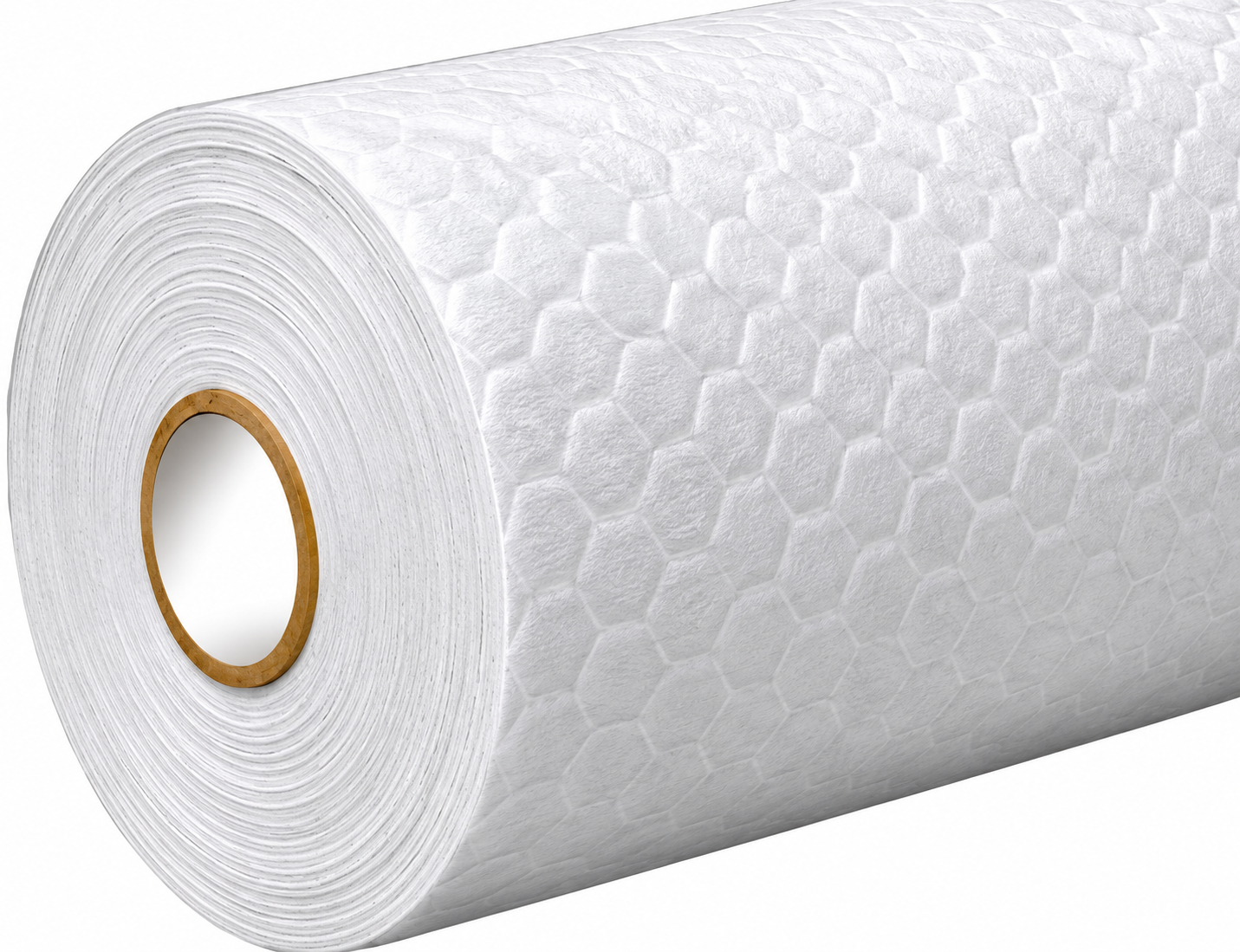 White Nonwoven Fabric — Embossed Honeycomb