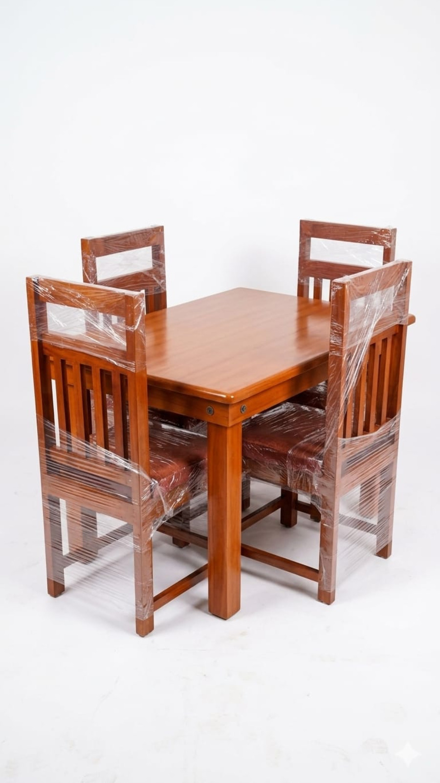 Classic Comfort 4-Seater Honey Finish Dining Table Set 1