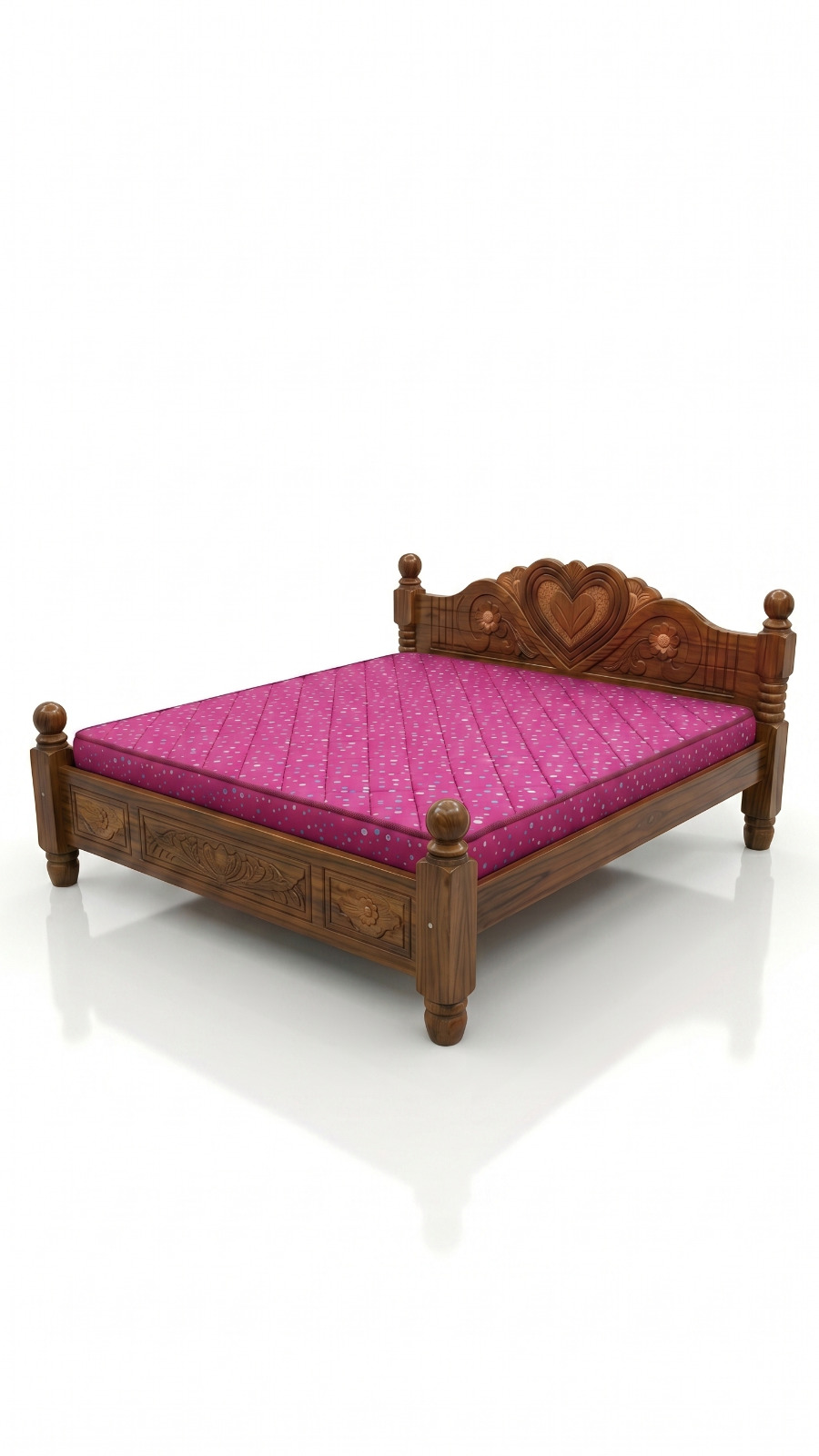 Classic Wooden Double Bed (Regular Model) 1