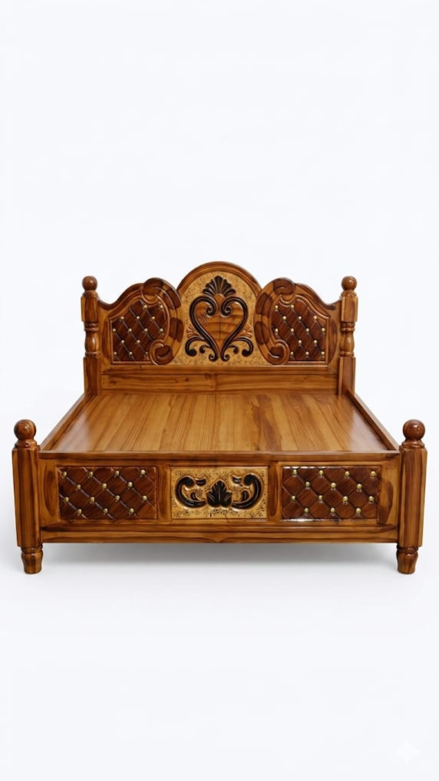 Maharaja Style Teak Wood Bed Frame 1