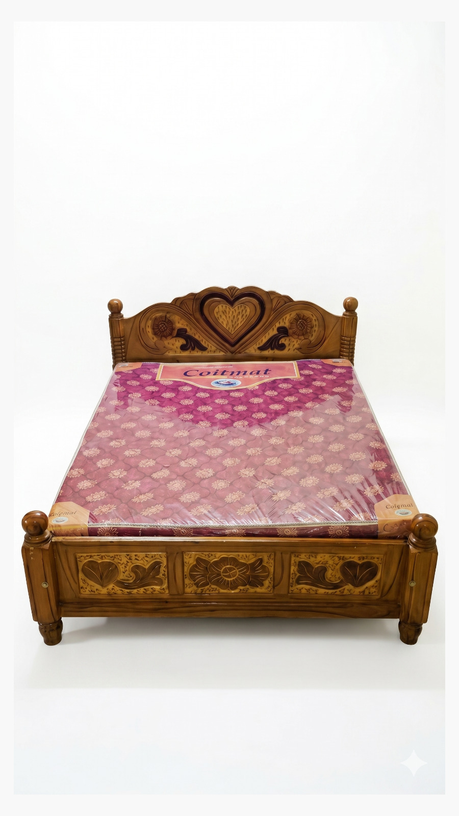 Classic Wooden Carving Cot 1