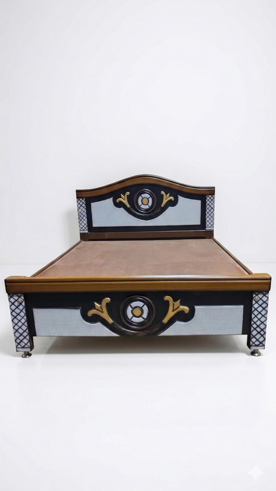 Premium Modern Styled Full Wood Double Cot 1