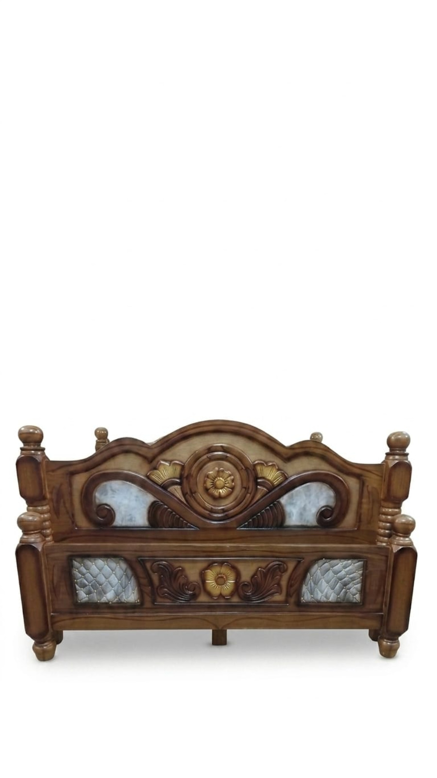 Traditional Wooden Cot for Bedroom 1