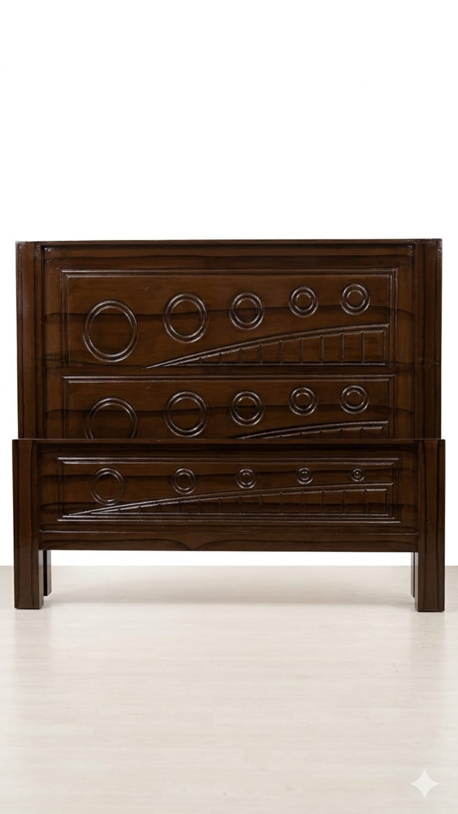 Luxury Dark Walnut Cot