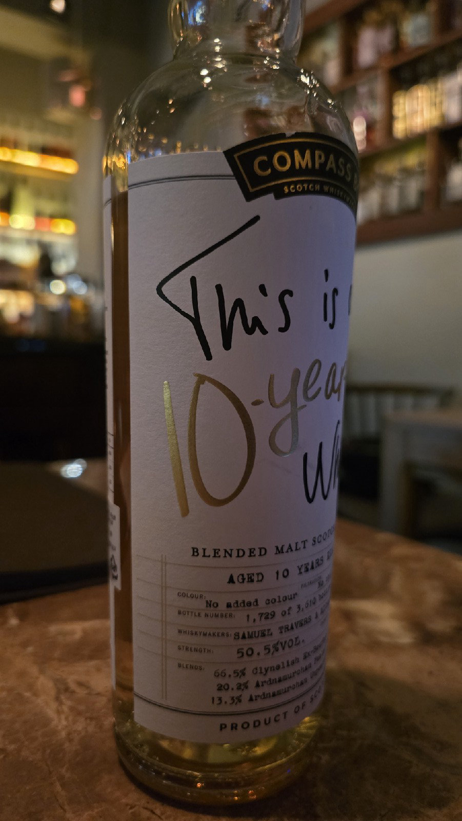컴파스 박스 This is a 10 Years Old Whisky 바