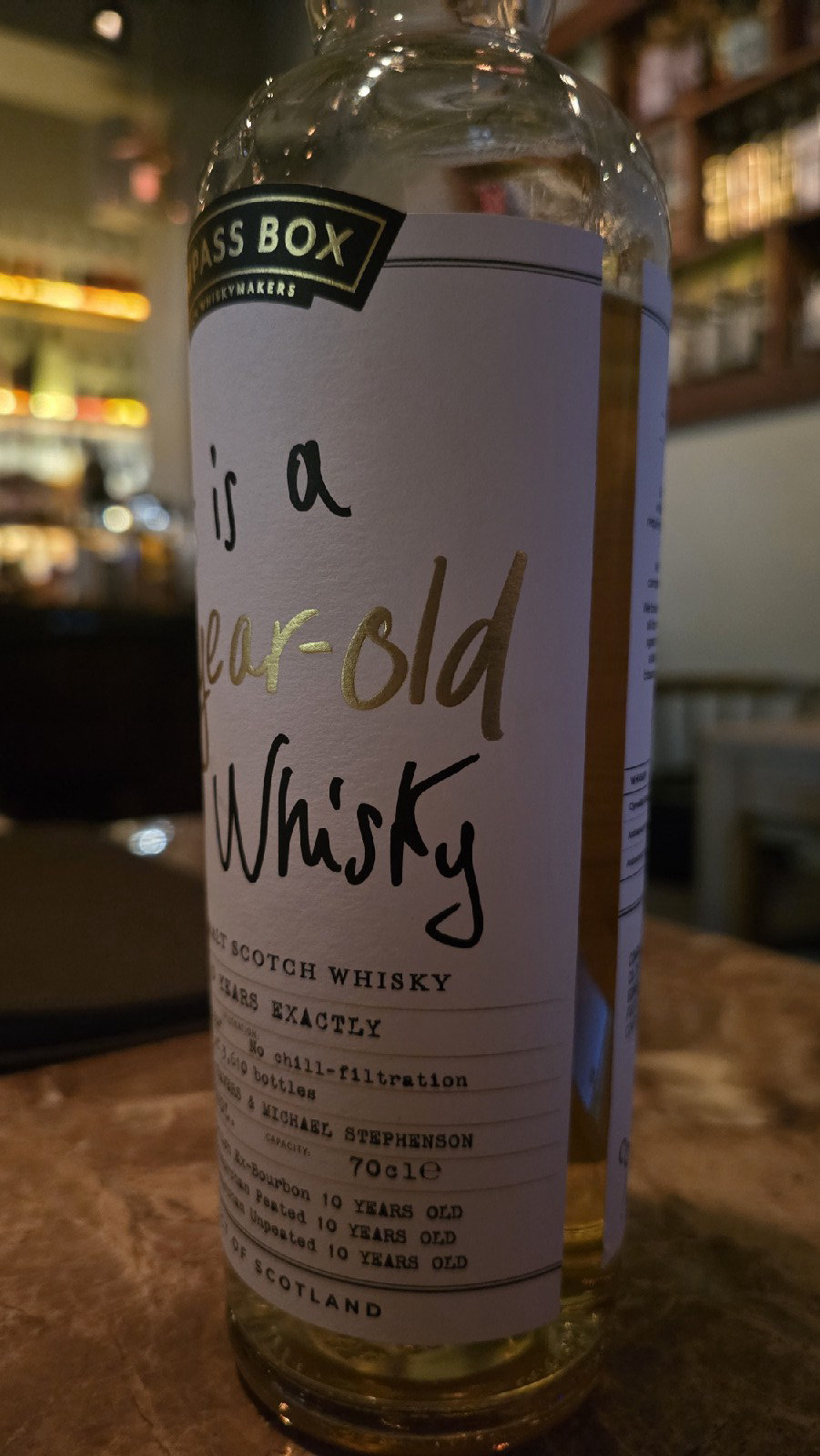 컴파스 박스 This is a 10 Years Old Whisky 바