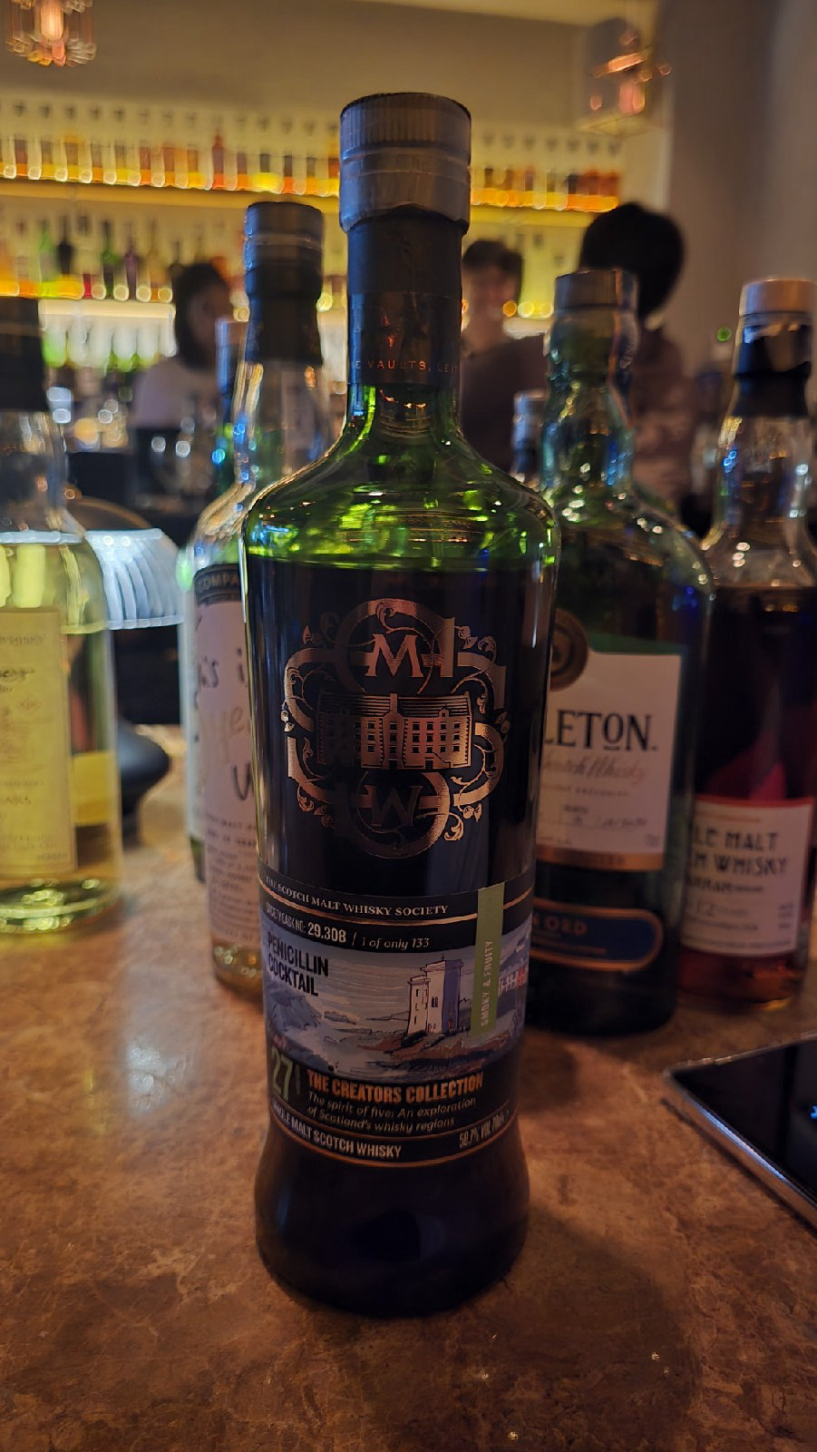 SMWS 29.308 Smoky & Fruity "penicillin cocktail" 27년