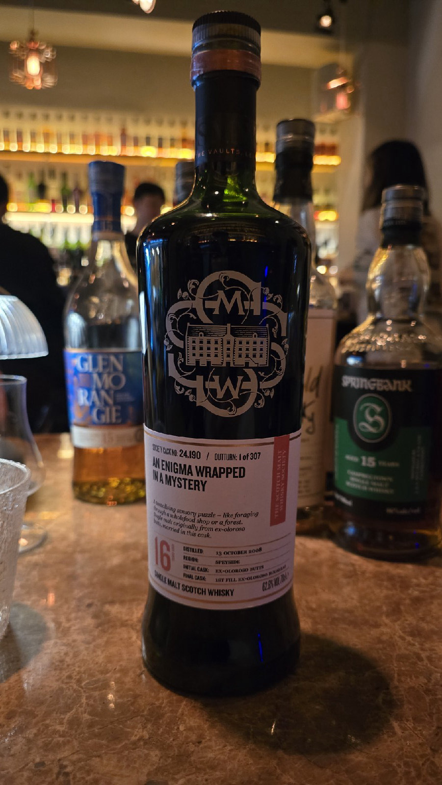 SMWS 24.190 Young & Spritely "AN ENIGMA WRAPPED IN A MYSTERY" 16년