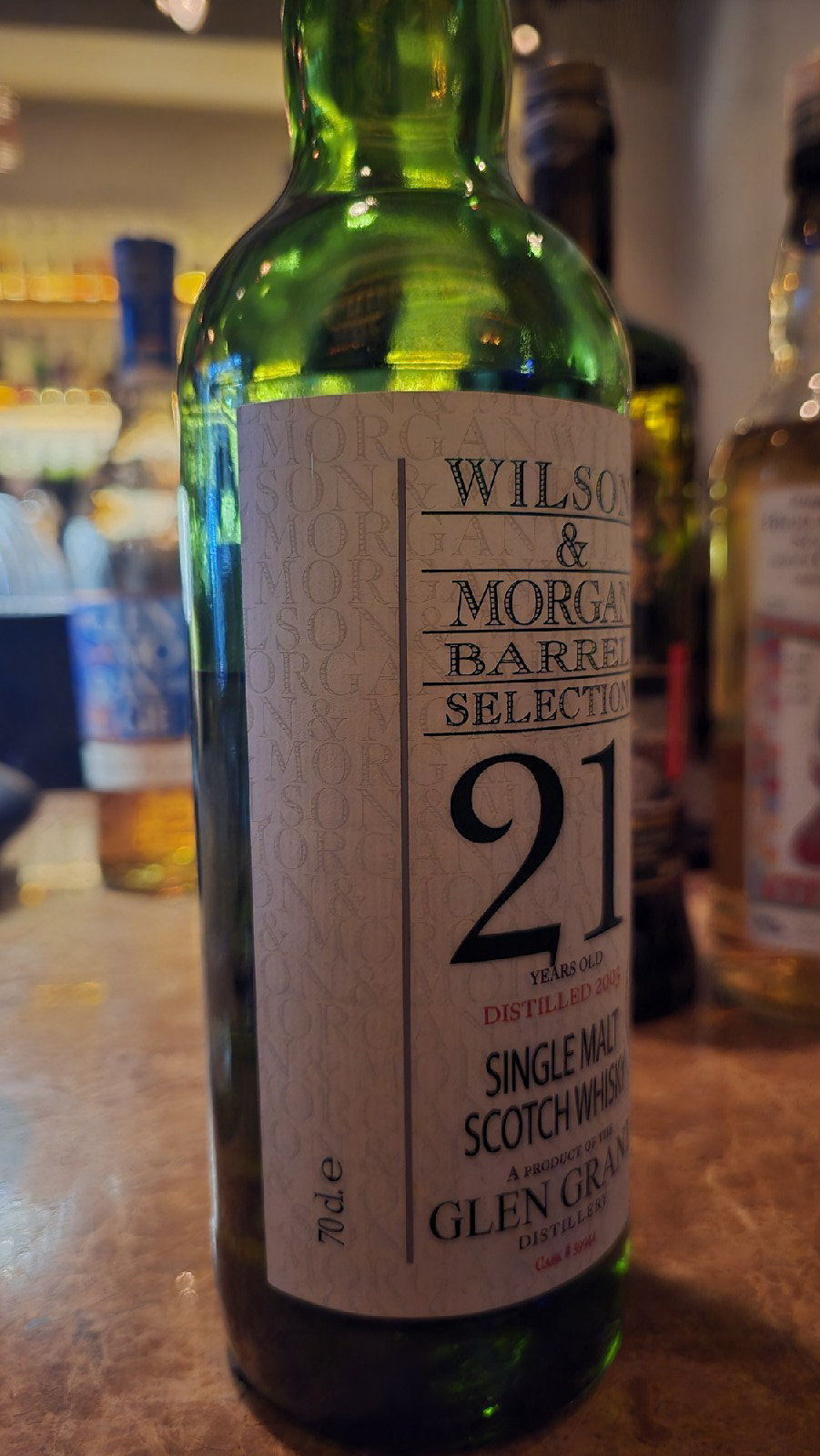 윌슨 앤 모건 Barrel Selection Glen Grant 21년