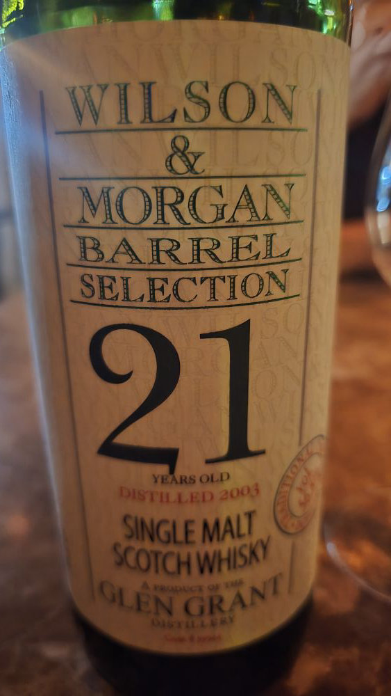 윌슨 앤 모건 Barrel Selection Glen Grant 21년