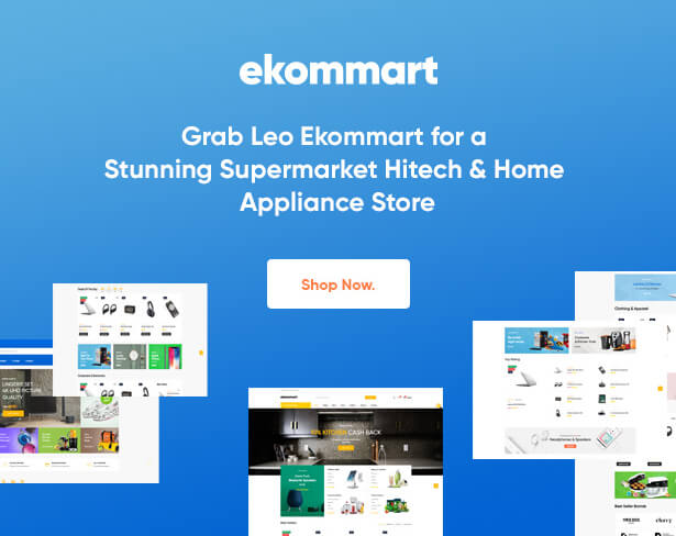 Grab Leo Ekommart for a Stunning Supermarket Hitech & Home Appliance Store
