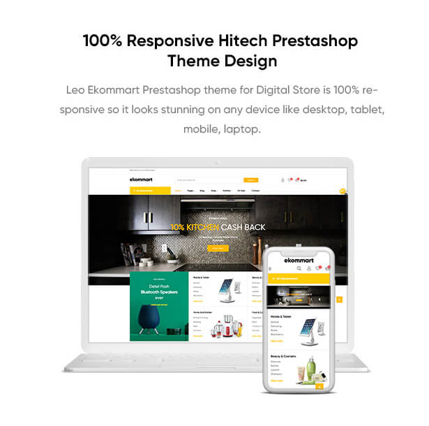 Responsive Hitech Prestashop Theme Design