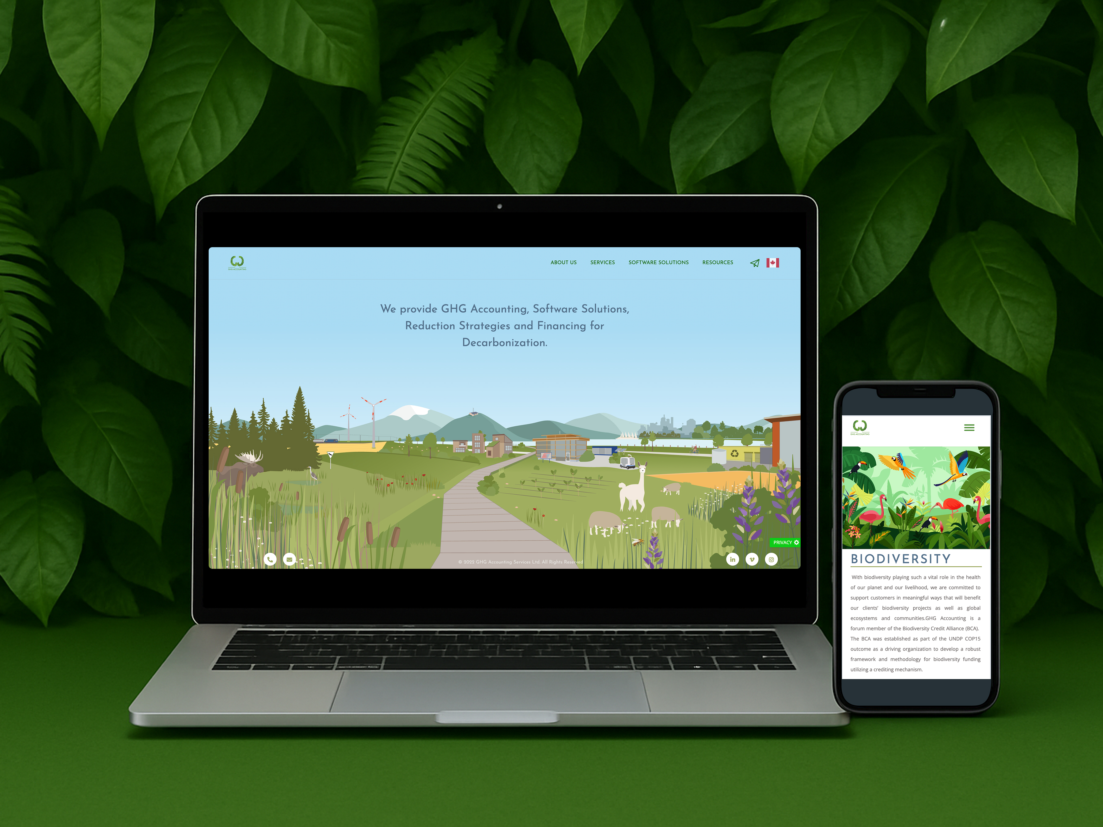 Image for the project GHG Accounting Website