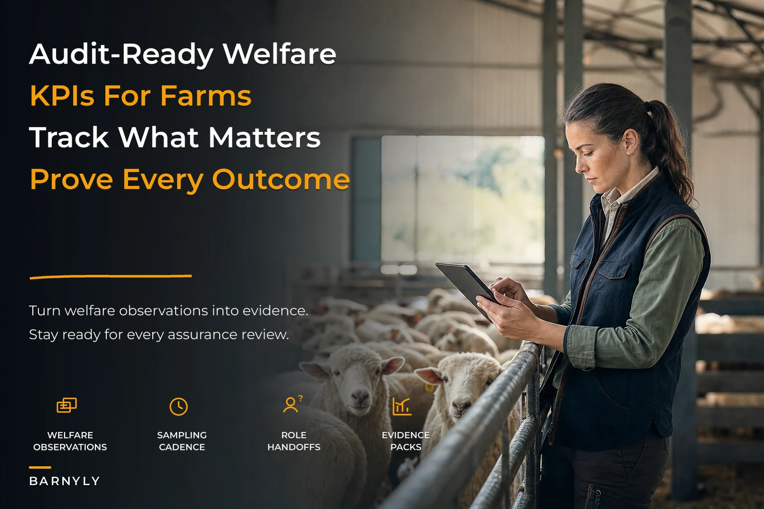 Audit-ready animal welfare KPI framework for livestock farms
