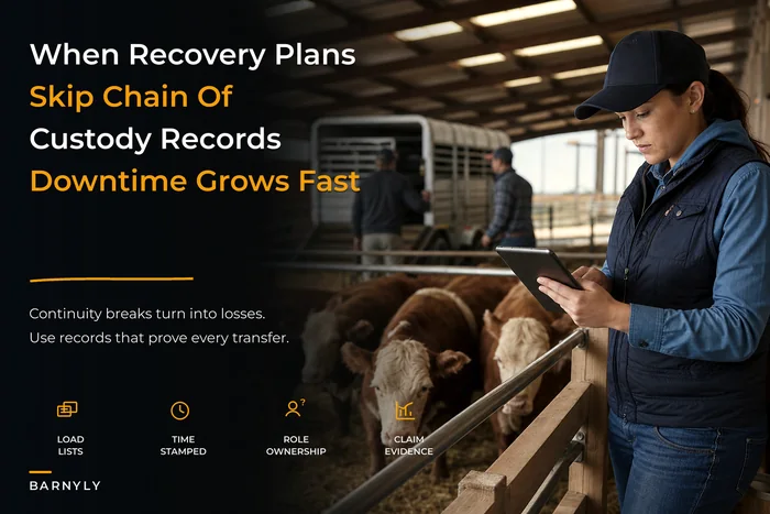 Don’t let continuity gaps sink recovery: an operational risk and livestock continuity playbook
