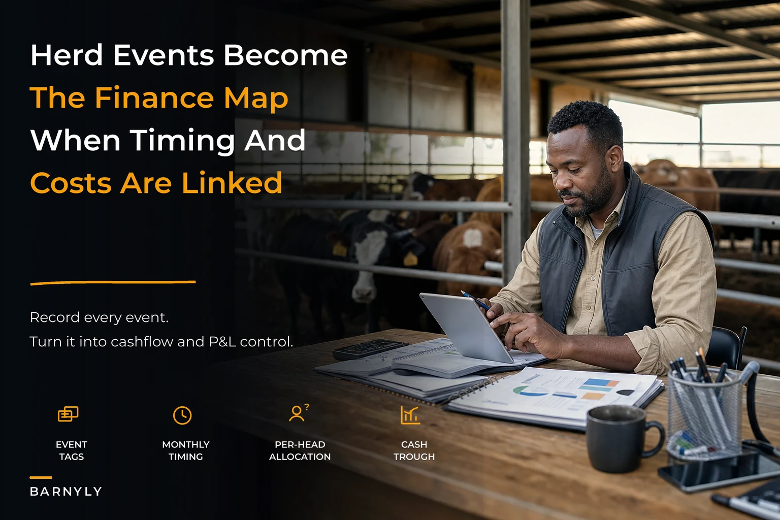 Map herd events to your P&L: designing a livestock financial system for per‑head lifecycle profitability and event‑driven cashflow