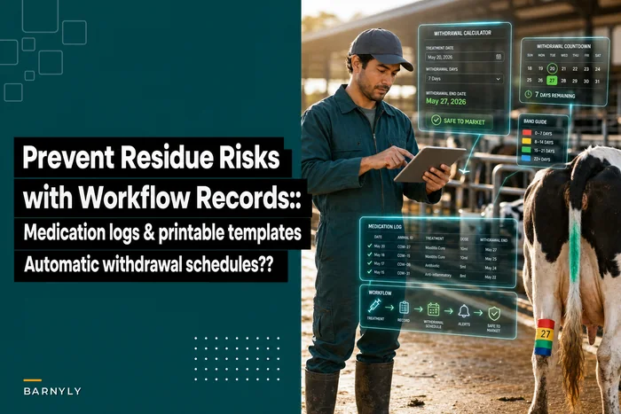 Prevent residue risks with workflow-based medication records and automatic withdrawal calculators
