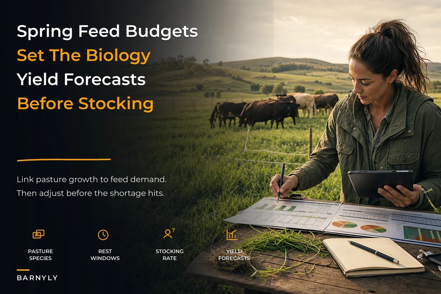 Unify paddock biology and budgets: a seasonal forage‑to‑feed planning system