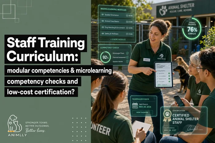 A simple staff training curriculum: modular competencies, microlearning modules and competency checks