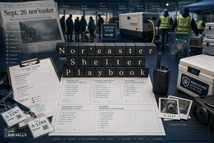 After the Nor'easter: A Practical Shelter Ops Playbook for Managing Power Outages, Displacements and Surge Intake