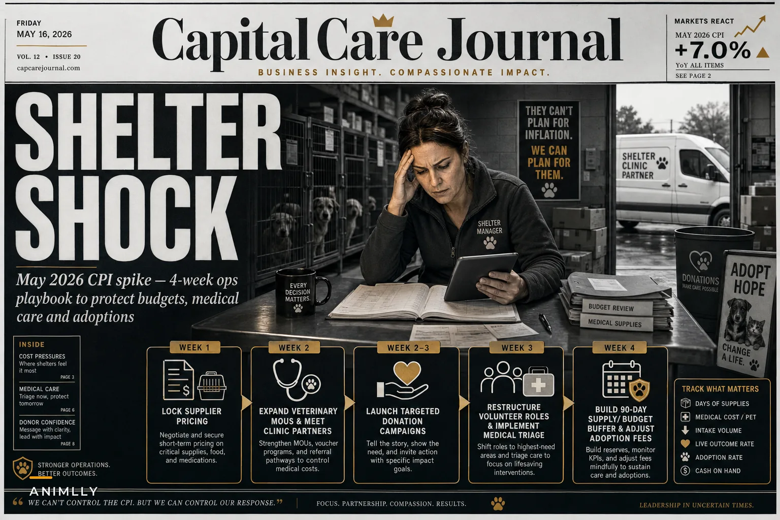 Inflation Surge (May 2026 CPI): 7 Immediate Shelter Ops Moves to Protect Budgets, Medical Care and Adoptions